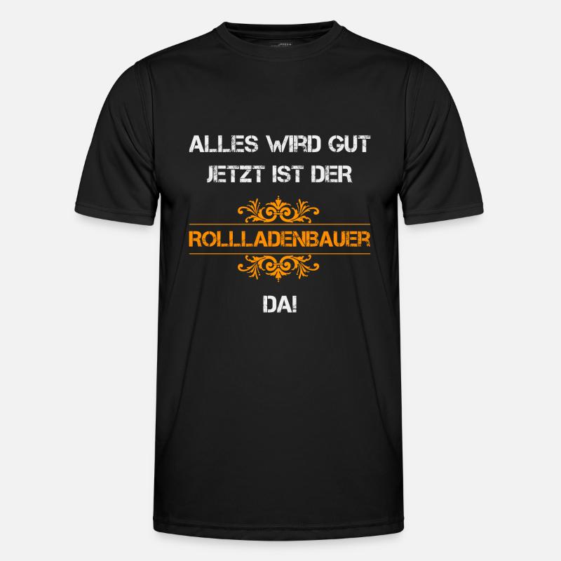 Rollladenbauer Beruf Rollladen Jalousie Handwerker Männer Funktions-T-Shirt