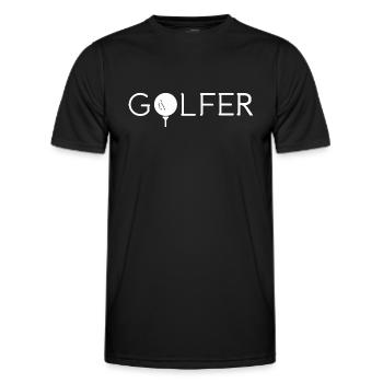 Golfer - Men's Functional T-Shirt - black - Front - AI Model Male 178 dark (178cm)