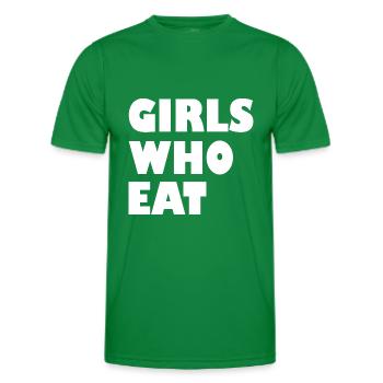 Les filles qui mangent - T-shirt sport Homme - vert - Devant - AI Model Male 178 dark (178cm)