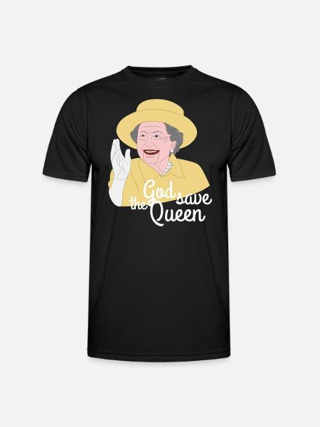 God save the Queen - Men's Functional T-Shirt - black