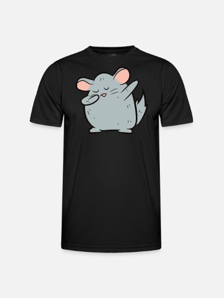 Chinchilla - Dab, dabbing, dancing - Men's Functional T-Shirt - black