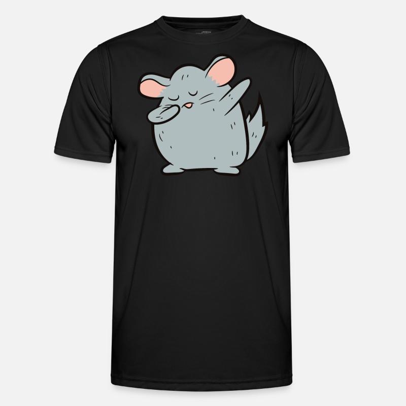 Chinchilla - Dab, dabbing, dancing - Men's Functional T-Shirt - black