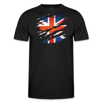great britain 1 01 - Männer Funktions-T-Shirt - Schwarz - Vorne - AI Model Male 178 dark (178cm)