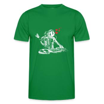 Musique | J'aime la musique - T-shirt sport Homme - vert - Devant - AI Model Male 178 dark (178cm)