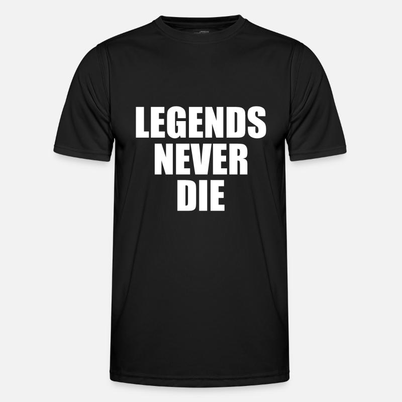 Legends never die - Men's Functional T-Shirt - black