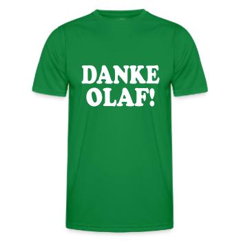Danke olaf - Männer Funktions-T-Shirt - Kelly Green - Vorne - AI Model Male 178 dark (178cm)