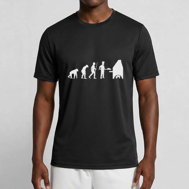 Bäcker Baker Evolution Männer Funktions-T-Shirt