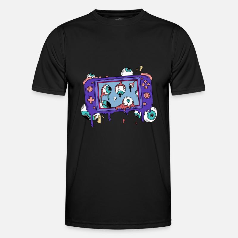 ZOMBIE GAME CONSOLE GAME CONTROLLER - Men's Functional T-Shirt - black