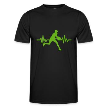 Haertbeat Basketball - USA - Team Sport - Hoops - Männer Funktions-T-Shirt - Schwarz - Vorne - AI Model Male 178 dark (178cm)