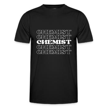 Scientist Researcher Scholar Research Expert - Men's Functional T-Shirt - black - Front - AI Model Male 178 dark (178cm)