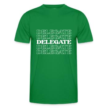 Delegierter Vertreter Stellvertretender Sprecher - Männer Funktions-T-Shirt - Kelly Green - Vorne - AI Model Male 178 dark (178cm)