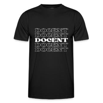 Dozent, Leitfaden, Lehrer, Ausbilder, Dozent - Männer Funktions-T-Shirt - Schwarz - Vorne - AI Model Male 178 dark (178cm)