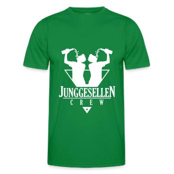 Junggesellen Crew Jga Drinking - Männer Funktions-T-Shirt - Kelly Green - Vorne - AI Model Male 178 dark (178cm)