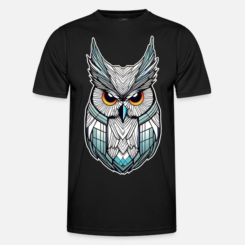 Cool Owl Icon - Men's Functional T-Shirt - black