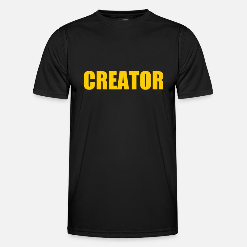 Creator - Männer Funktions-T-Shirt - Schwarz