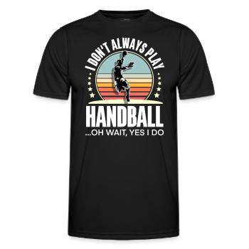 Handball Handballer - Männer Funktions-T-Shirt - Schwarz - Vorne - AI Model Male 178 dark (178cm)
