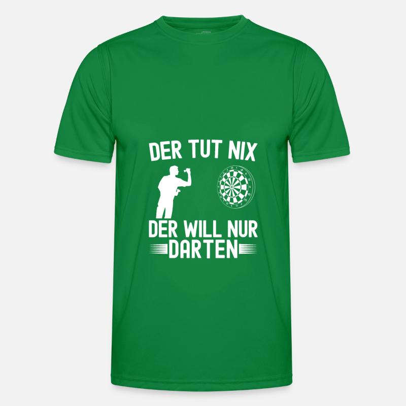 Darten Dartscheibe 180 Dart Geschenkidee Männer Funktions-T-Shirt