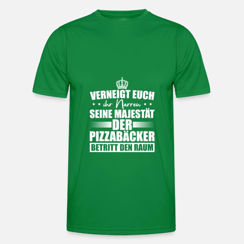Pizzabäcker Spruch Pizza Männer Funktions-T-Shirt