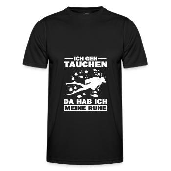 Tauchen Geschenke für Taucher - Männer Funktions-T-Shirt - Schwarz - Vorne - AI Model Male 178 dark (178cm)