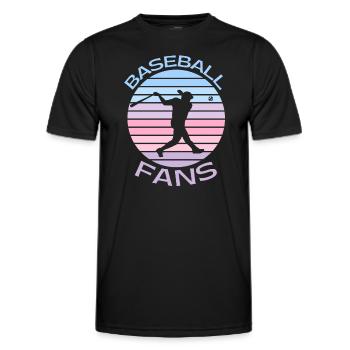 Baseball Fans - Men's Functional T-Shirt - black - Front - AI Model Male 178 dark (178cm)