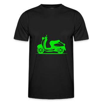 Moped - Scooter - Moped - Men's Functional T-Shirt - black - Front - AI Model Male 178 dark (178cm)