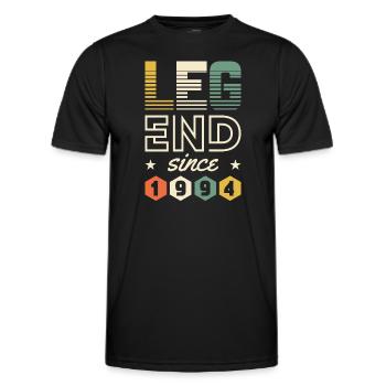 Légende depuis 1994 - 1994 Cadeau d’anniversaire - T-shirt sport Homme - noir - Devant - AI Model Male 178 dark (178cm)