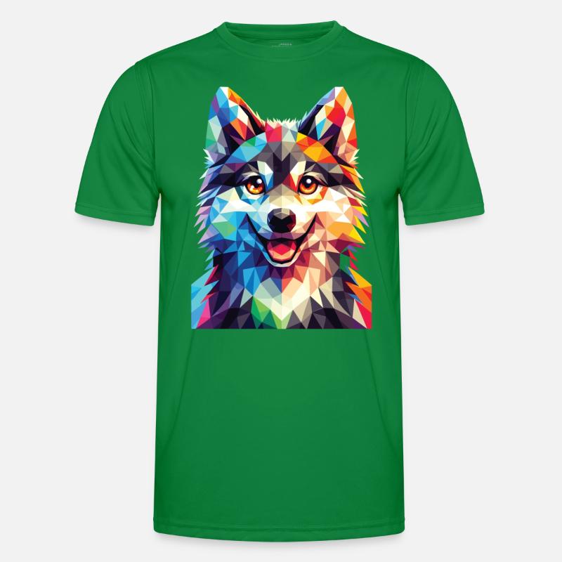Polygon Wolf Men's Functional T-Shirt