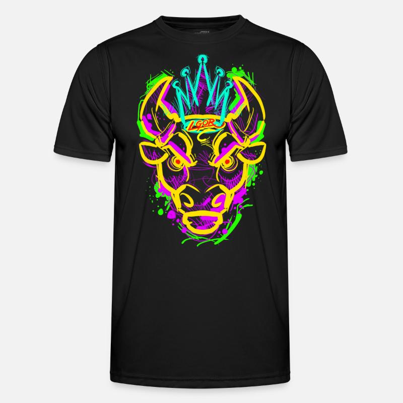 L.Gor Stier Männer Funktions-T-Shirt