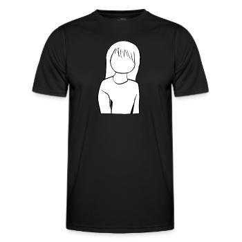 Anime Manga Fille Dessin animé - T-shirt sport Homme - noir - Devant - AI Model Male 178 dark (178cm)