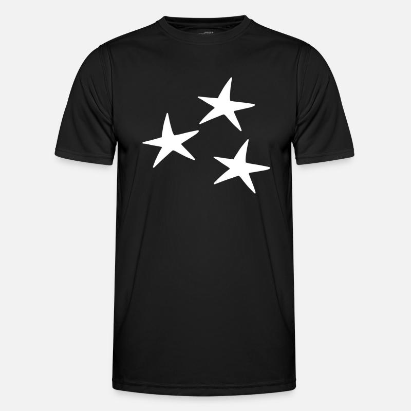 Star pattern icon - Men's Functional T-Shirt - black