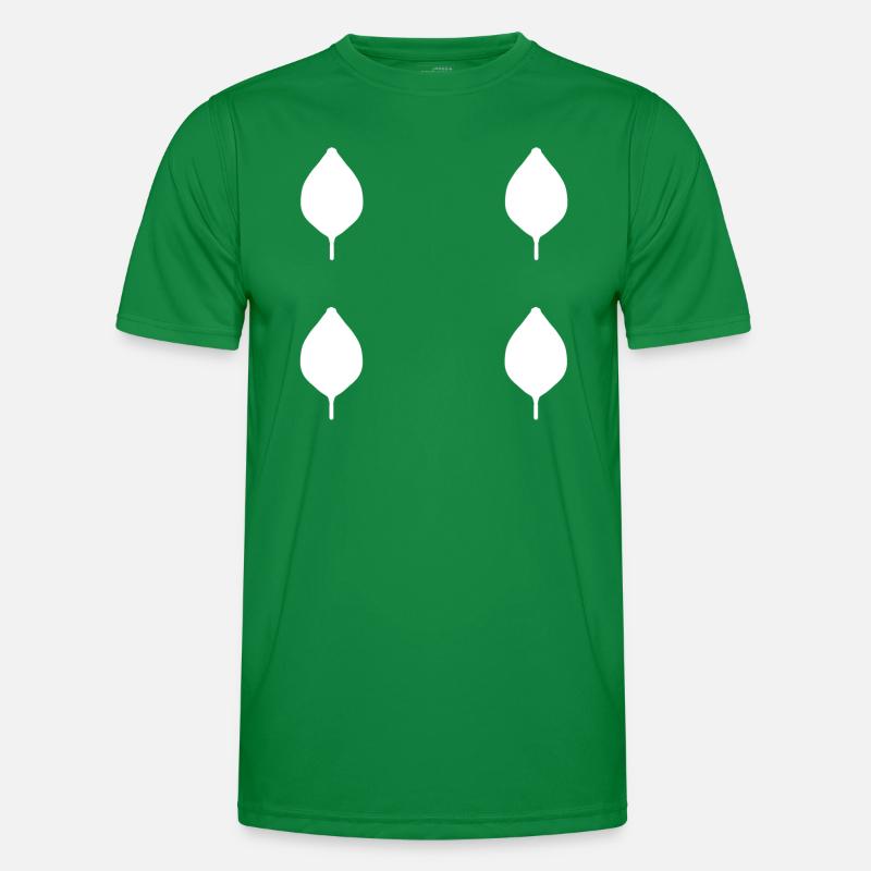 four leaves leaf nature pattern Men's Functional T-Shirt