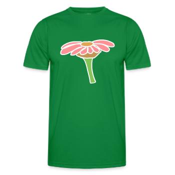 Flower icon page pink plant - Men's Functional T-Shirt - kelly green - Front - AI Model Male 178 dark (178cm)