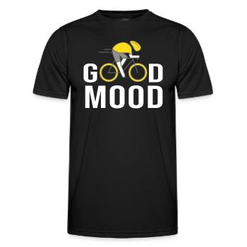 Bike bike good mood - Men's Functional T-Shirt - black - Front - AI Model Male 178 dark (178cm)