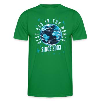 Bester Papa der Welt seit 2003 Vatertag - Männer Funktions-T-Shirt - Kelly Green - Vorne - AI Model Male 178 dark (178cm)