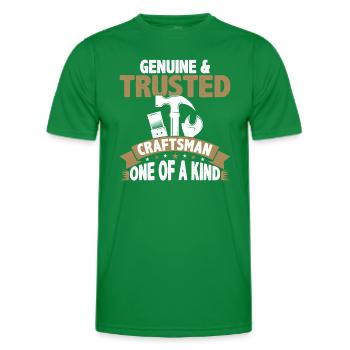 Artisan réel et digne de confiance - T-shirt sport Homme - vert - Devant - AI Model Male 178 dark (178cm)