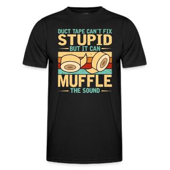 Lustiger Spruch Für Heimwerker - Männer Funktions-T-Shirt - Schwarz - Vorne - AI Model Male 178 dark (178cm)