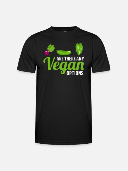 Are there vegan options - Vegan - Men's Functional T-Shirt - black
