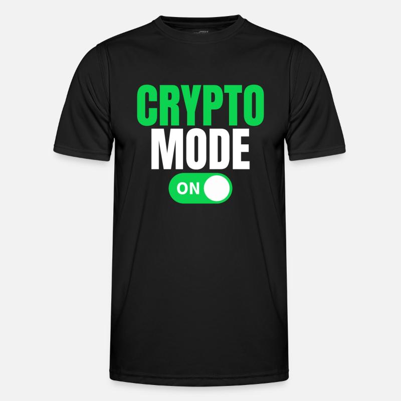 Crypto Mode On Men's Functional T-Shirt