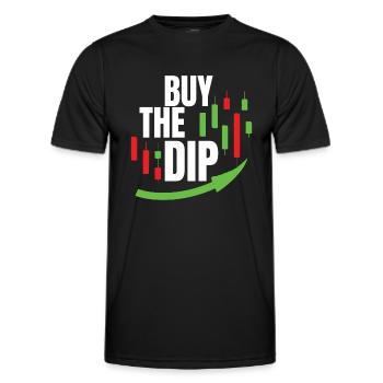 Kaufen Sie Den Dip - Buy The Dip - Men's Functional T-Shirt - black - Front - AI Model Male 178 dark (178cm)