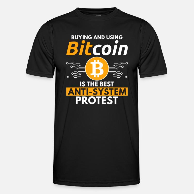 Buying and Using Bitcoin - Men's Functional T-Shirt - black
