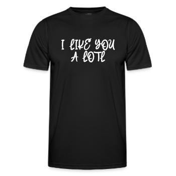 I Like You Very Much - Axolotl - Men's Functional T-Shirt - black - Front - AI Model Male 178 dark (178cm)