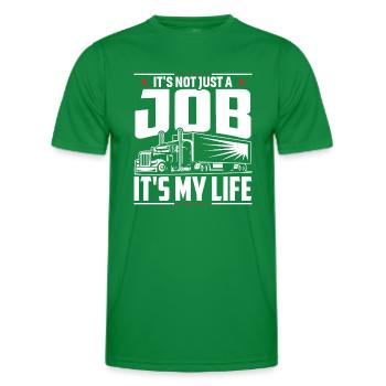 Es Ist Nicht Nur Ein Job Es Ist Mein Leben - Männer Funktions-T-Shirt - Kelly Green - Vorne - AI Model Male 178 dark (178cm)