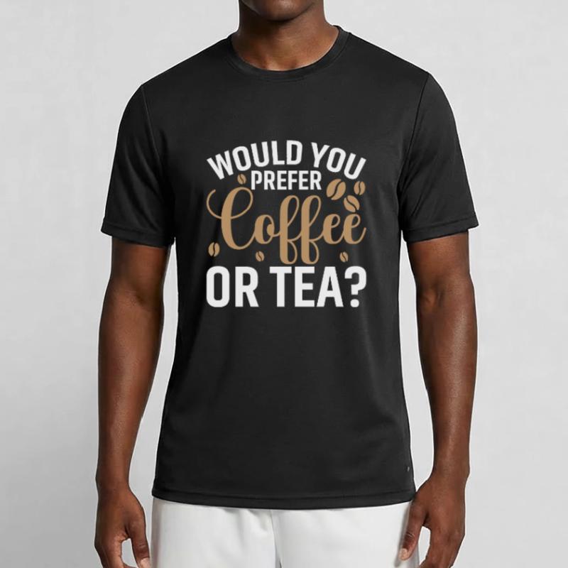 Bevorzugen Sie Kaffee Oder Tee? Männer Funktions-T-Shirt