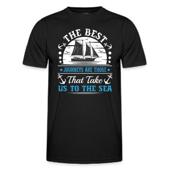 Die besten Reisen sind die, die uns in den Nahen Osten führen - Männer Funktions-T-Shirt - Schwarz - Vorne - AI Model Male 178 dark (178cm)