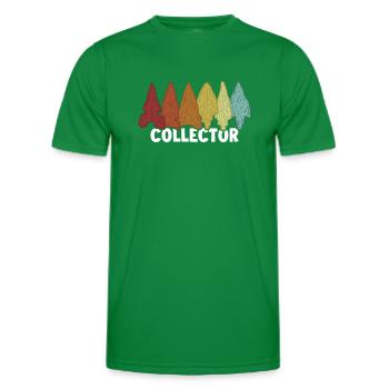 Collector Arrowhead Collecting Hunting Tips - Men's Functional T-Shirt - kelly green - Front - AI Model Male 178 dark (178cm)