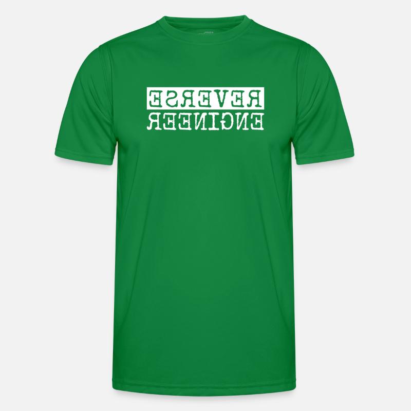 Reverse Engineer Softwareingenieur Developer Männer Funktions-T-Shirt
