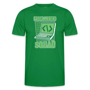 Développeur logiciel Programming Squad - T-shirt sport Homme - vert - Devant - AI Model Male 178 dark (178cm)