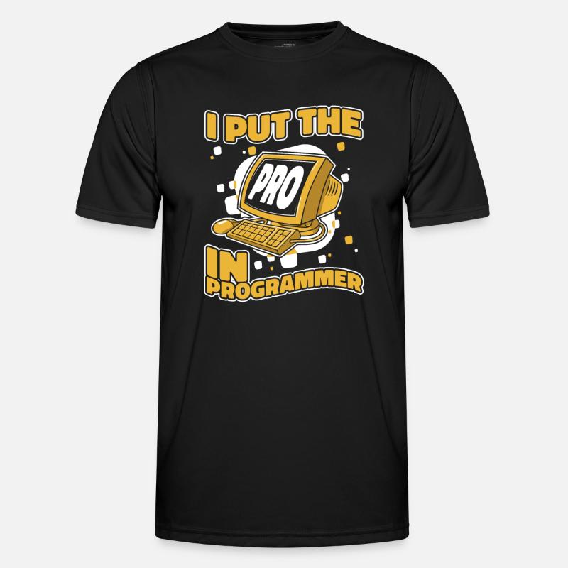 I Put The Pro In Programmer Developer Coder Männer Funktions-T-Shirt