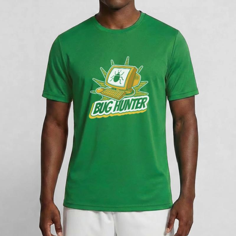 Bug Hunter Software Engineer Developer Coder Men's Functional T-Shirt