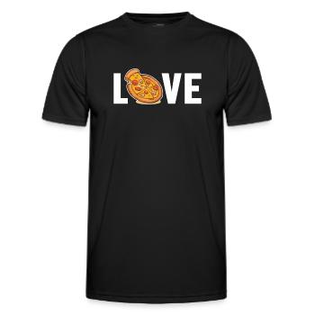 Pizza Love Pizza Tray Pizza Oven Pizza Pizza Maker - Men's Functional T-Shirt - black - Front - AI Model Male 178 dark (178cm)